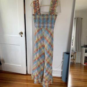 Ganni grid pattern dress size 36